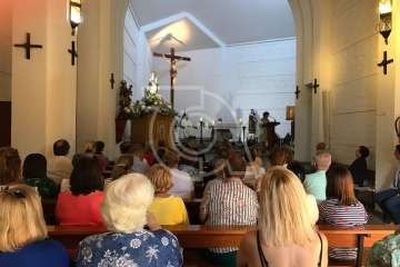 Misa y procesión, en el último día de las fiestas de La Medianía (Foto TA)